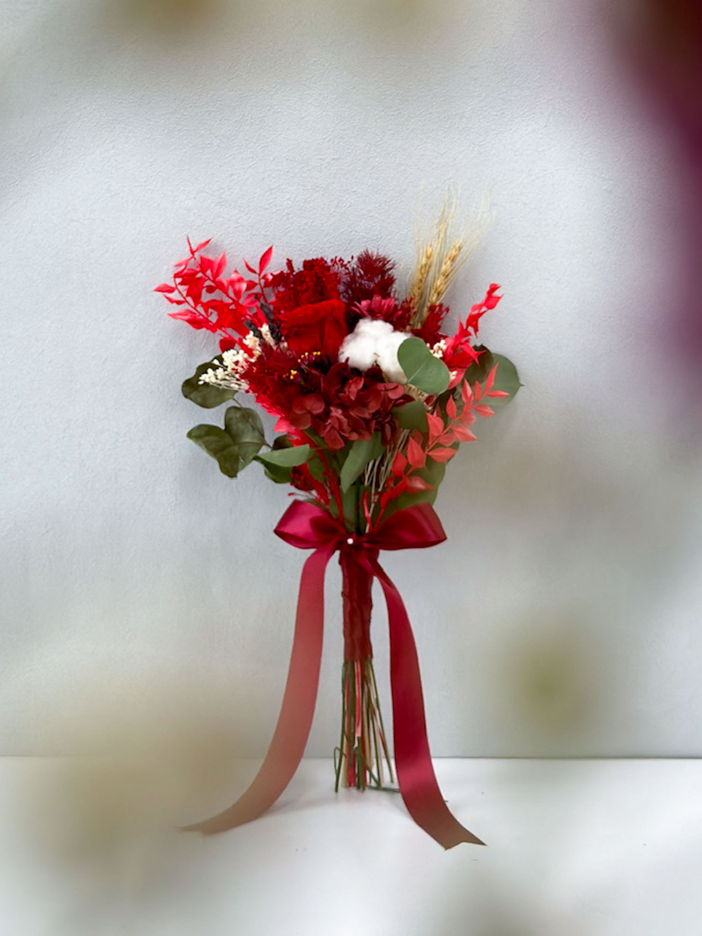 Breezy Bayfront Bridesmaid Bouquet (Red)
