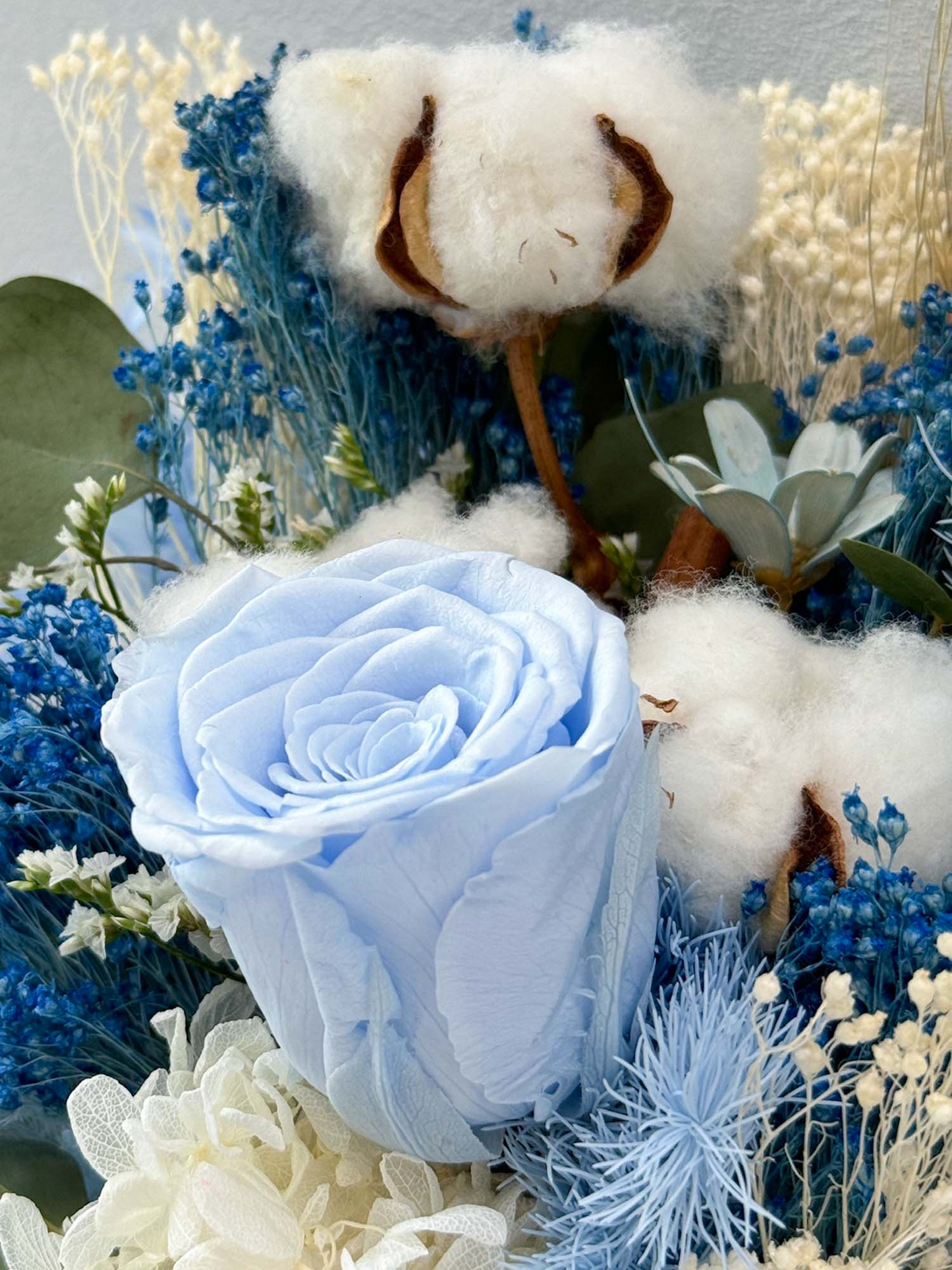 Breezy Bayfront Frontal Bridal Bouquet (Blue)