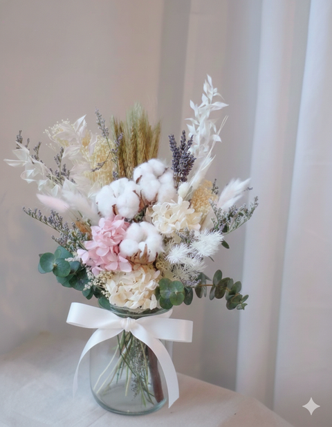Cotton Fluff Vase