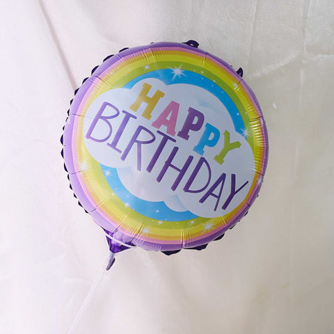 生日快乐彩虹气球