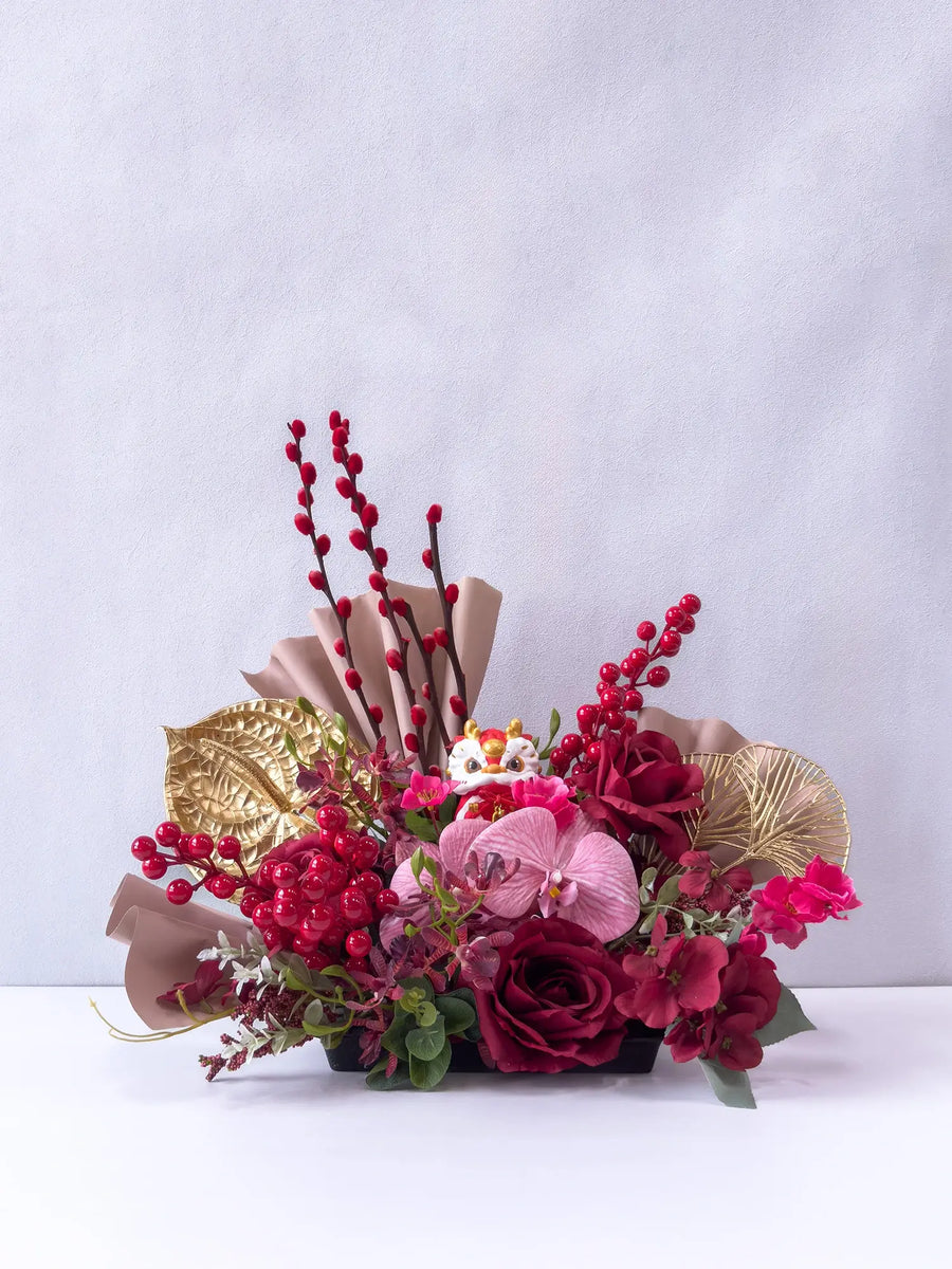 兰花狮子绽放(恭喜)