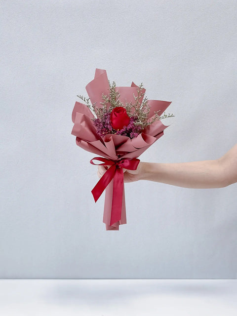 Single Rosy Raffles (Red)