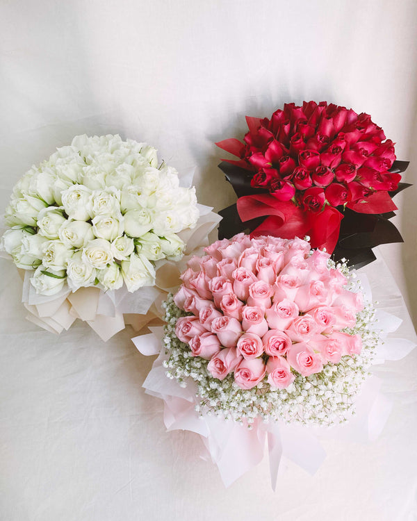 Rosy Raffles (50 Roses), Kindly order 3 Days in advance.