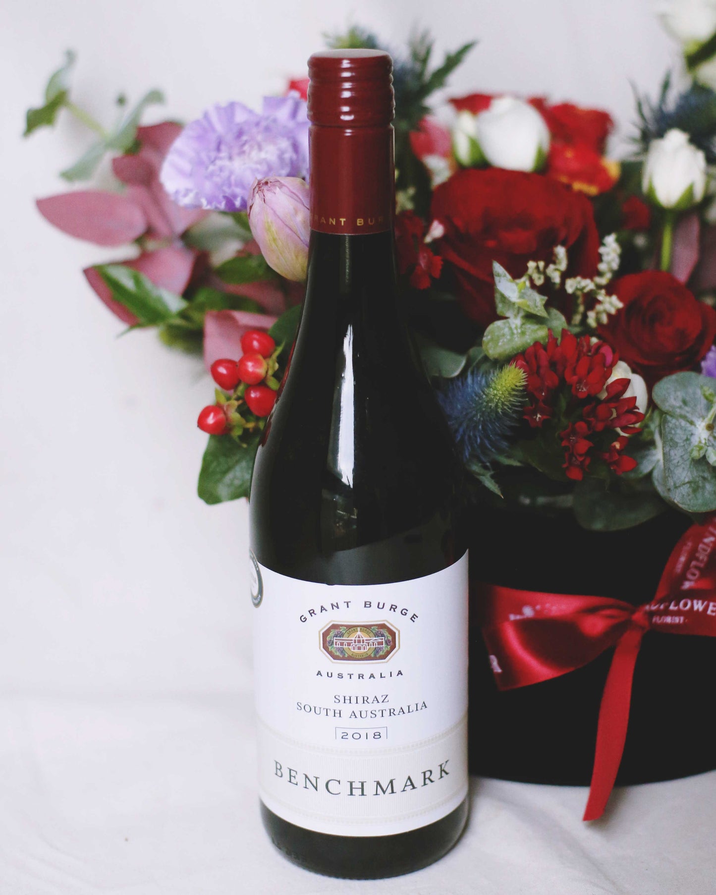 Boite De Fleur Red Wine