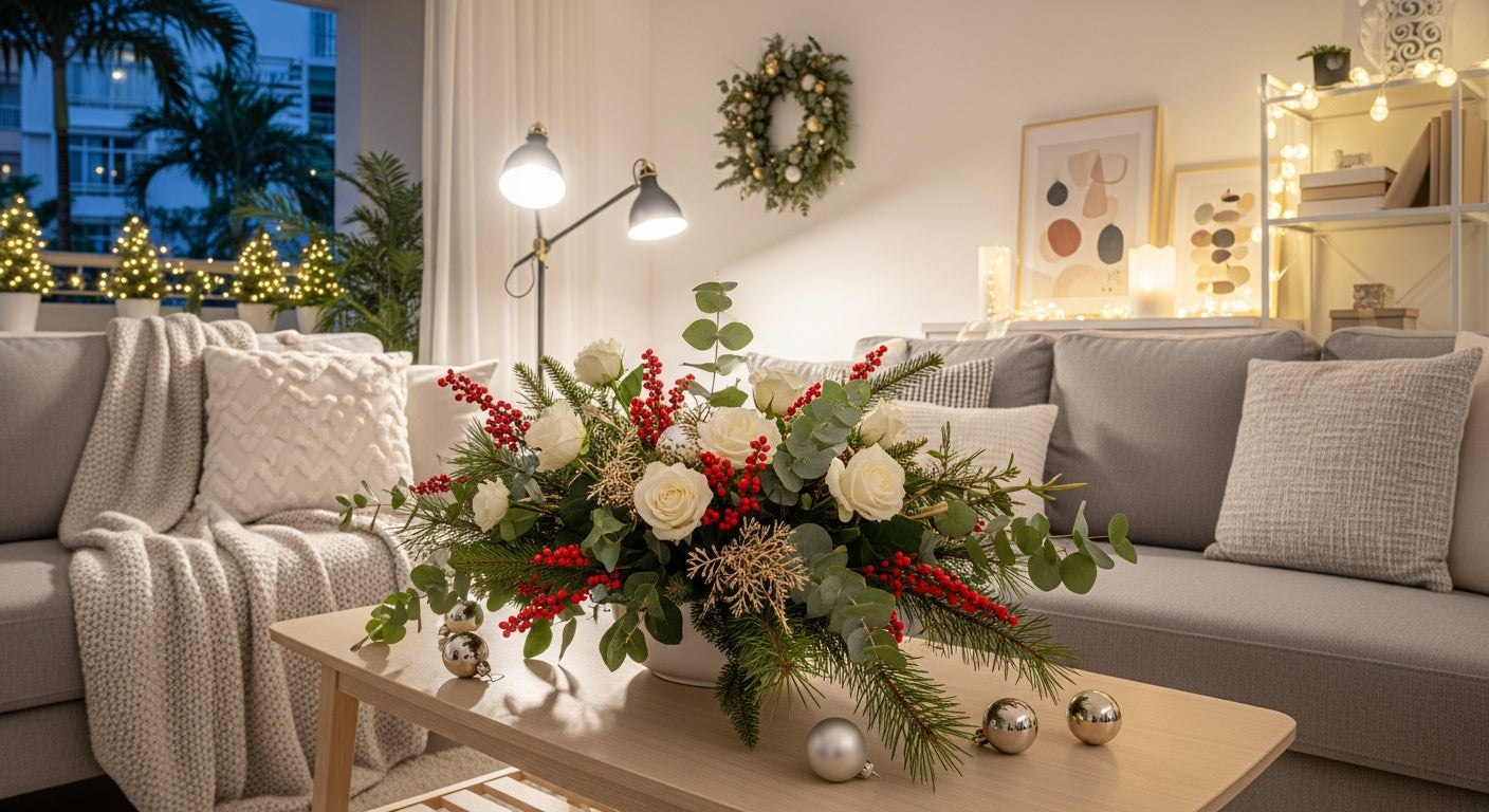 Christmas Flower Arrangement Ideas for Singapore Homes: 8 Styles from Minimalist to Festive
