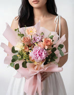 Changi Coral Cascade peony bouquet Singapore delivery
