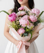 Peranakan Petal Paradise 10 stalks pink peonies Singapore