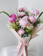 Peranakan Petal Paradise premium pink peonies Singapore delivery