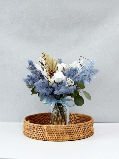 Bohemian Breezy Bayfront Vase (Sapphire)