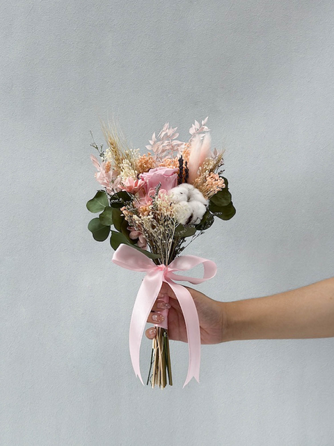 Breezy Bayfront Bridesmaid Bouquet (Pink)