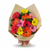 12 gerbera handbouquet