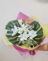 6 Artificial Lily Handbouquet