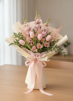 Queenstown Quiet Blush on a dining table