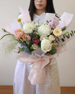 Durian Dew Dreams premium peonies hand-tied Singapore delivery