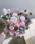 Sentosa Silk Serenade premium peonies close-up Singapore