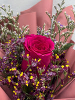 Single Rosy Raffles (Hot Pink)