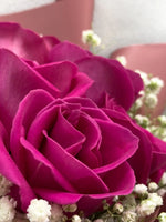 Single Rosy Raffles (Hot Pink)