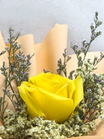 单支玫瑰色莱佛士（黄色）