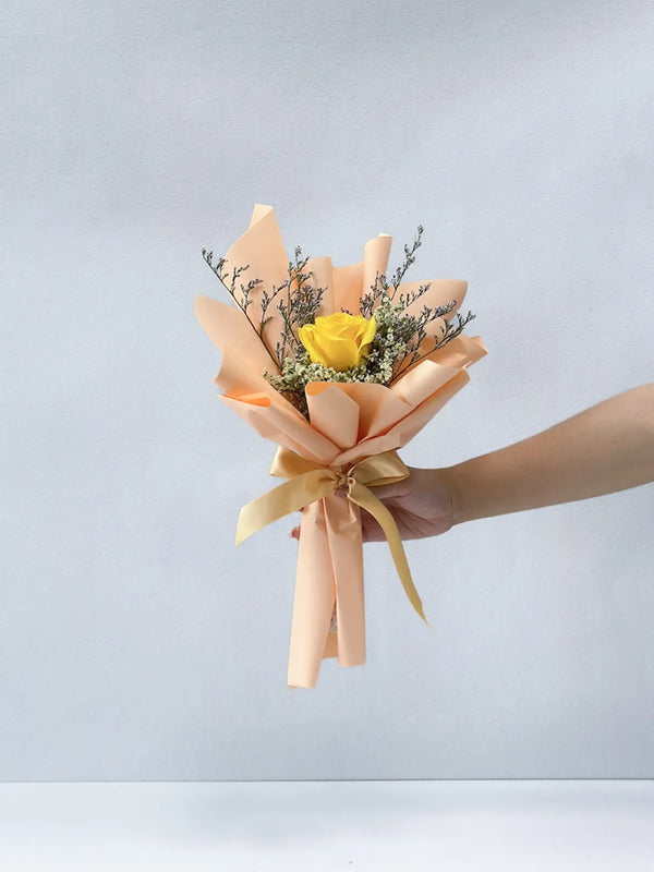 Single Rosy Raffles (Yellow)