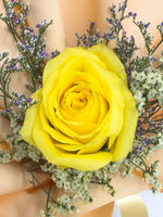 单支玫瑰色莱佛士（黄色）