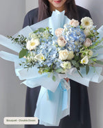 螺旋绣球花蓝色