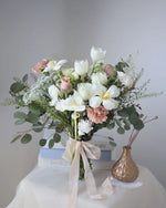 Pearl Quartz Bridal Bouquet - Frontal