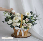 Daily Surprise In A Basket - Fresh Flowers