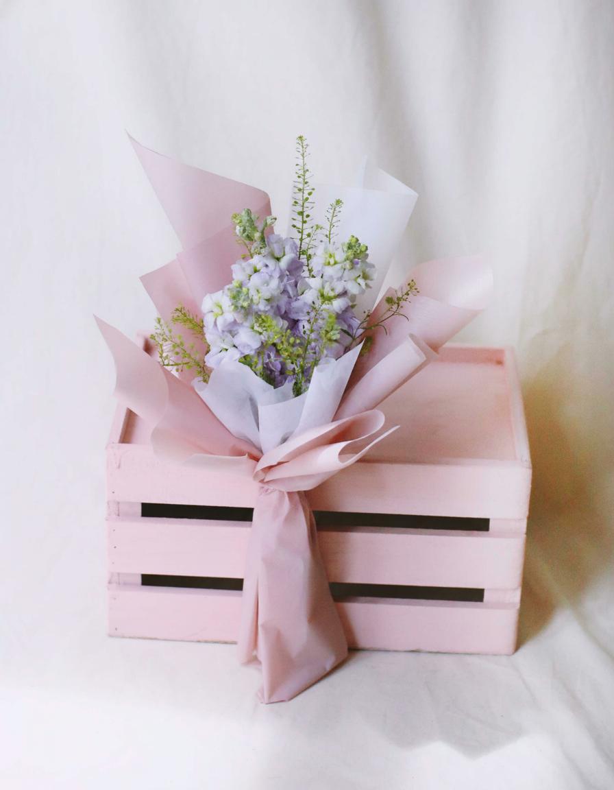 Trio Matthiola In Lilac